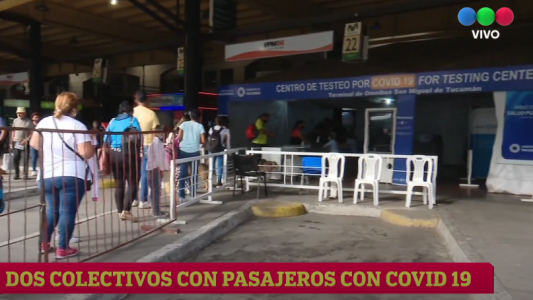 Coronavirus: dos micros ingresaron a la provincia con adolescentes contagiados