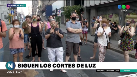 Jornada de piquetes en la ciudad por los cortes de luz