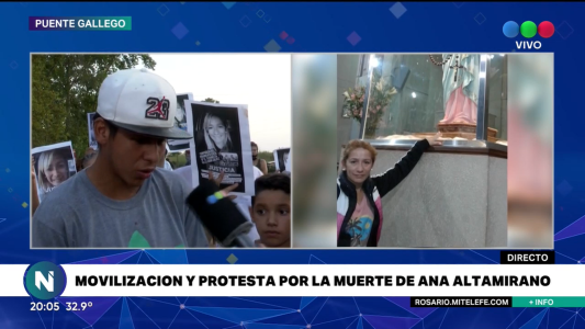 Movilización y protesta por la muerte de Ana Altamirano