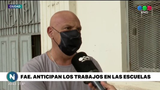 FAE: anticipan los trabajos en las escuelas