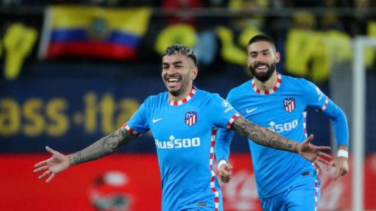 Ángel Correa metió un golazo desde el círculo central, pero Atlético de Madrid no pasó del empate con Villarreal