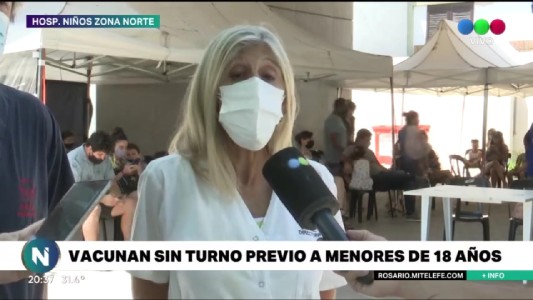 Comenzó la vacunación libre para menores de 18 años