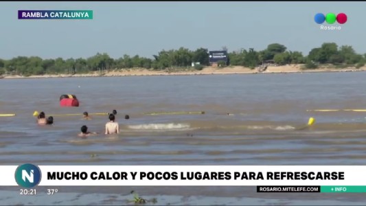 Las costas rosarinas con pocas áreas para bañarse