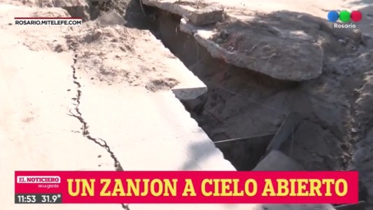 Una obra detenida complica a todo un barrio en Capitán Bermúdez