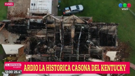 Cuál es el estado del Club House del Kentucky que se incendió anoche