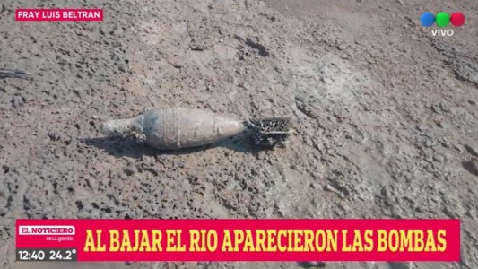 La que faltaba: el río Paraná sigue bajando y ahora aparecieron bombas