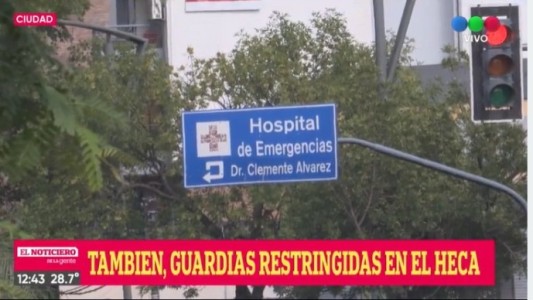 Por la cantidad de personal con covid, restrigen la guardia en el HECA