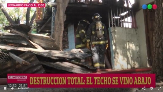 Feroz incendio dejó a una familia sin nada en zona noroeste