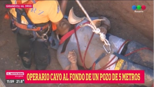Un operario cayó a un pozo de 8 metros en barrio La Tablada