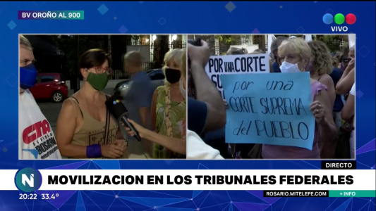 Movida nacional en Rosario contra la Corte Suprema de Justicia y el Poder Judicial
