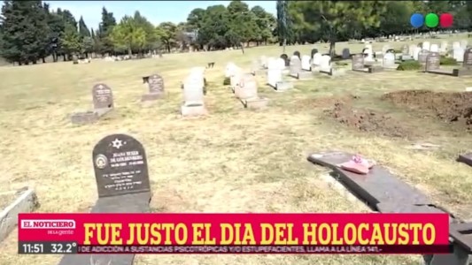 Denuncian ataque antisemita en el cementerio israelita