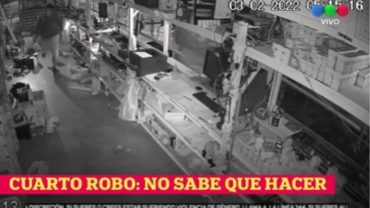 Asaltaron por cuarta vez una ferreteria de zona oeste