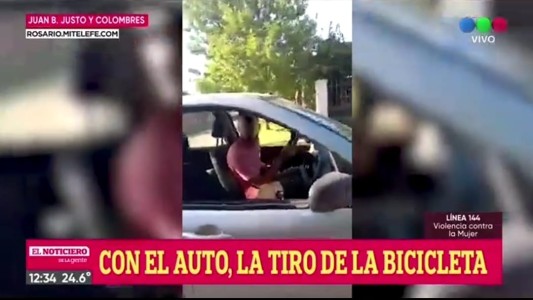 Video: filmó cómo su ex novio violó la perimetral y la atropelló en la calle