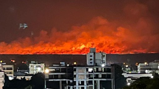 El infierno en la tierra: así se ve desde Brasil el fuego de Corrientes