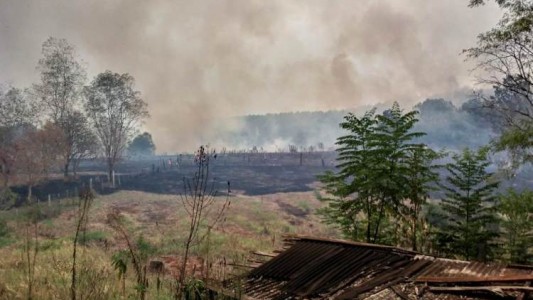 Incendios: los brigadistas santafesinos se encontraron con "una escena fantasmagórica"