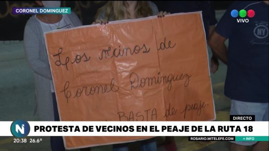 Reclamo de vecinos de Coronel Domínguez: para entrar o salir del pueblo deben pagar peaje