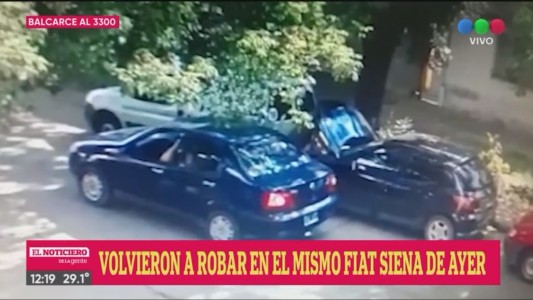 Delincuentes robaron la batería del mismo auto dos días seguidos