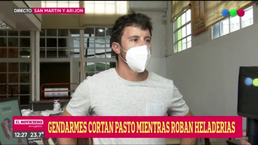Rompieron un vidrio y robaron una heladería