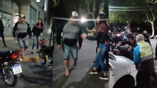 "Te mato acá nomás": lo pararon por no usar casco, amenazó a los agentes y le pegó a su hija