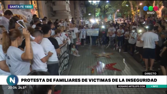 Unánime pedido de justicia: protesta de familiares de víctimas de la inseguridad