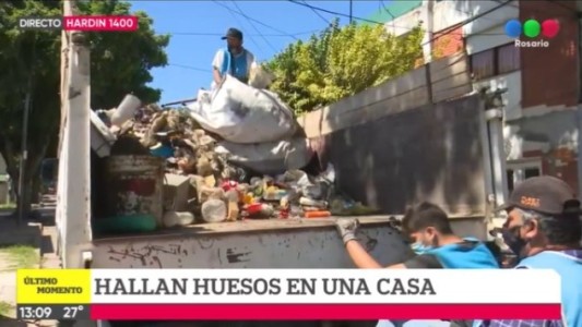 Hallaron huesos humanos en un domicilio