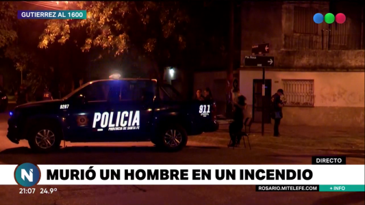 Un hombre de 72 años murió en un incendio