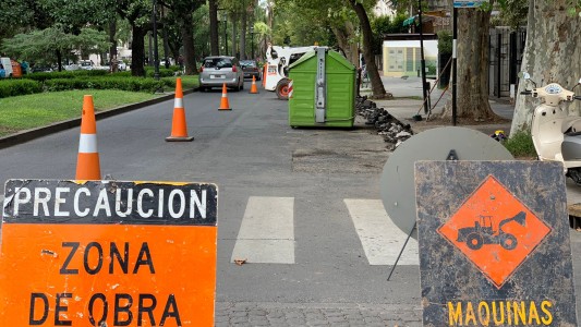 Zona de obra: comenzaron los trabajos en Bv. Oroño