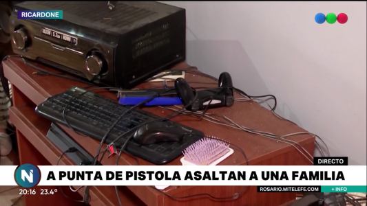 A punta de pistola asaltaron a una familia en Ricardone