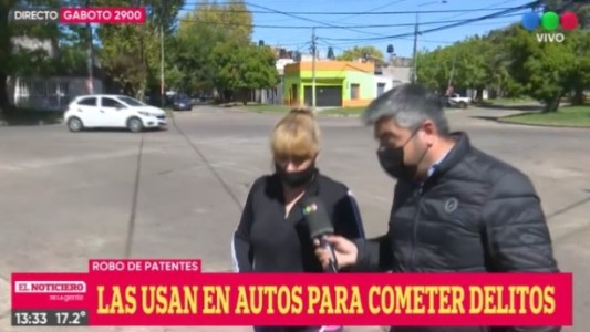 Video: así se roban las patentes de los autos para delinquir