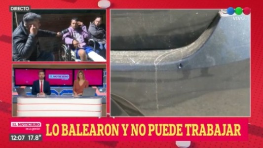 Lo balearon y pide ayuda para conseguir trabajo