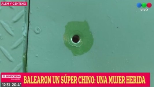 Feroz balacera a un súper chino: una mujer resultó herida