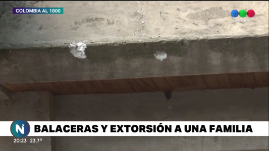 Cumplieron su amenaza: los extorsionaron y hoy les balearon la casa