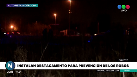 Telefe Noticias recorrió la zona caliente de la Autopista a Córdoba
