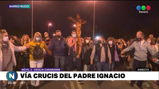 Después de dos años, multitudinario Vía Crucis presencial del Padreo Ignacio