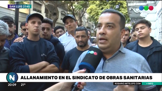Luego del allanamiento al sindicato de Obras Sanitarias, qué dijo Silvio Barrionuevo