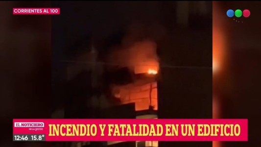 Ardió en llamas parte de un edificio en Corrientes al 100: murió una mujer