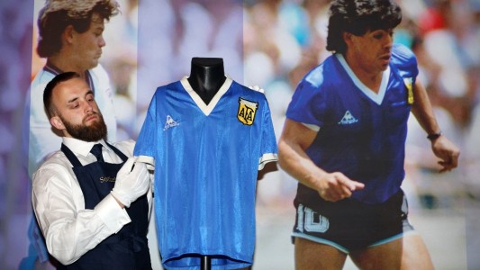 Subasta: la camiseta de Maradona usó contra Inglaterra se vendió en US$ 9 millones