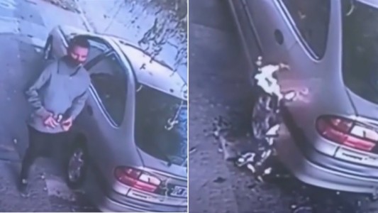 Video: un quemacoches a plena luz del día