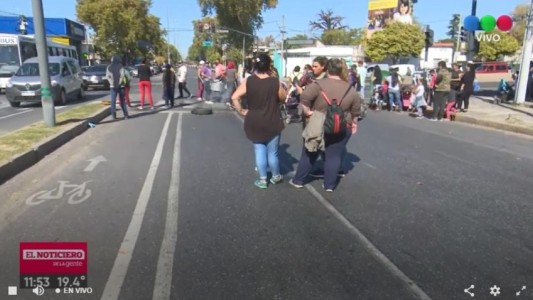 Tension y caos en un piquete: patearon en la panza a una embarazada