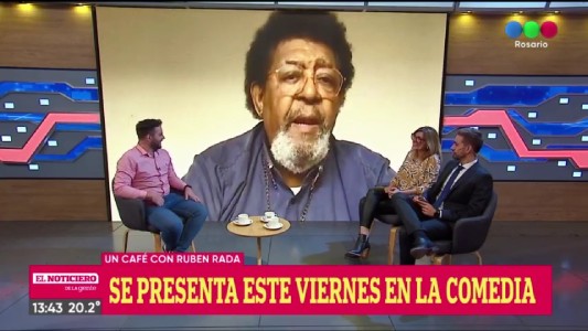 Rubén Rada tomó un café en El Noticiero de la Gente