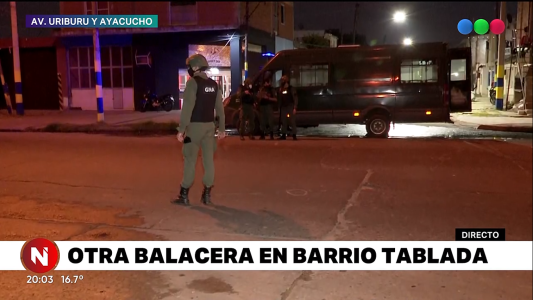 Otra balacera en barrio Tablada: un joven de 27 años herido
