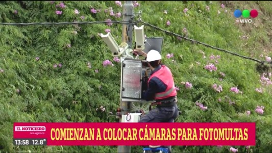 Comenzó la instalación de cámaras para labrar fotomultas