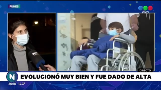 Tras el alta, Pablito ya descansa en casa