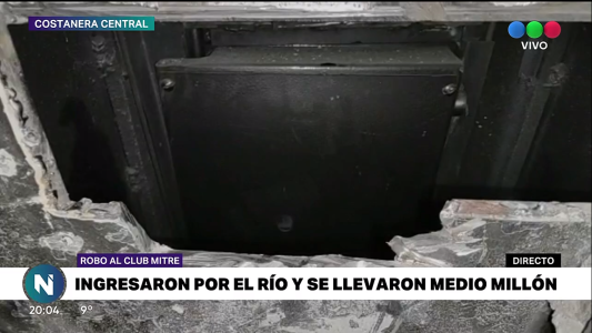 Robaron medio millón de pesos en el Club Mitre