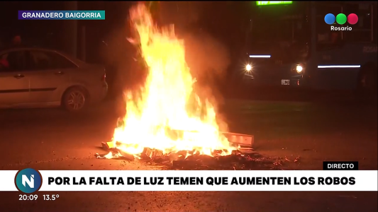 Tres días sin luz en un barrio de Granadero Baigorria: los vecinos protestaron