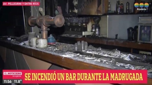 Incendio destruyó en un local gastronómico