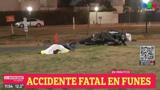 Un hombre perdió el control de su moto, cayó y murió