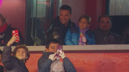 Lionel Scaloni estuvo presente en el Coloso del parque