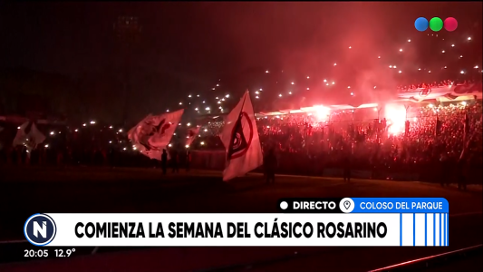 Ritual leproso: banderazo para alentar al equipo a tres días del clásico
