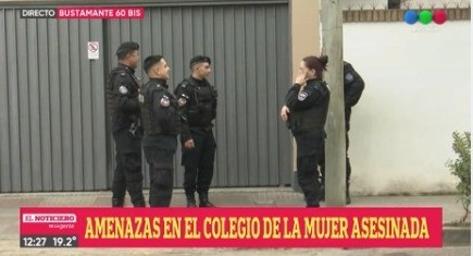 Enviaron amenazas al colegio en el que trabajaba Claudia la mujer asesinada en zona sur